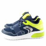 GEOX J927QB C0749 31-37 XLED NAVY/LIME PÓŁBUTY *JP*