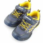 GEOX J15AXB TUONO granatowe żółte półbuty chłopięce sportowe J15AXB 014CE C0657