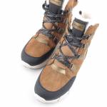 GEOX J16APA FLEXYPER brązowe czarne śniegowce dziewczęce J16APA 022FU C6175