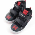 GEOX B26D5D 022HH KILWI C0048 czarne czerwone półbuty dzięcięce