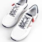 REMONTE D0T04-81 białe granatowe sneakersy damskie wl25