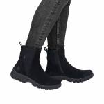 RIEKER Z7269-00 TEX czarne botki damskie jz26
