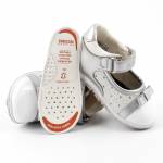 GEOX B52E6A C0434 bubble silver white BALERINKI *KP*