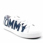 TOMMY HILFIGER T3B4-30274 BIAŁE GRANATOWE SNEAKERSY *DP*