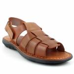 JUCARO 9078 CUERO BRĄZOWE ESPANA SANDAŁY *ML*