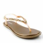 GIOSEPPO 48687-P TRIKALA złote sandały damskieGold