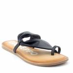 GIOSEPPO 59816-P czarne klapki damskie Black