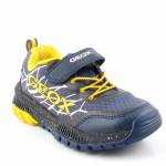 GEOX J15AXB TUONO granatowe żółte półbuty chłopięce sportowe J15AXB 014CE C0657