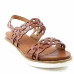 TAMARIS 28223-26 brązowe sandały damskie1-1-28223-26 379 COGNAC/CROCO