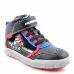 GEOX J164AB ARZACH czarne czerwone trzewiki chłopiece J164AB 05411 C0048 BLACK/RED