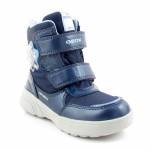 GEOX J048AA SVEGGEN granatowe śniegowce dziewczęce J04AA 0FUNF C4231 NAVY/SKY