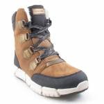 GEOX J16APA FLEXYPER brązowe czarne śniegowce dziewczęce J16APA 022FU C6175