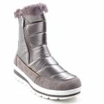 CAPRICE 26425-27 srebrne śniegowce damskie 9-9-26425-27 345 TAUPE COMB TEX