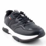 TOMMY HILFIGER T3A4-31177-0518999 czarnepółbuty młodzieżowe