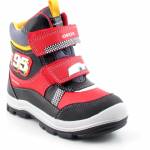 GEOX B163VB FLANFIL czarne czerwone śniegowce chłopięce B163VB 05411 C0020