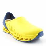 Scholl EVOFLEX żółte granatowe klapki damskie F293782297
