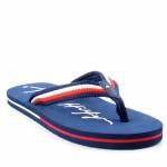TOMMY HILFIGER T3B8-32265-0058X051 granatowe japonki BLUE/MULTICOLO