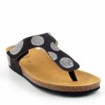SCHOLL DUBAI FLIP-FLOP MED czarne japonki damskie