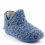 SCHOLL MADDY BOOTIE MED blue niebieskie damskie pantofle MF309091007