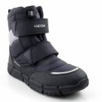 GEOX J169XC FLEXYPER 0FU50 C9999 TEX czarne szare śniegowce młodzieżowe