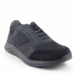GEOX U26ANB 014EK DAMIANO C9999 BLACK czarne półbuty męskie