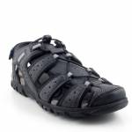 GEOX U6224B 0MEBC STRADA C9999 BLACK czarne sandały męskie zakryte