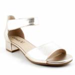 CAPRICE 28212-42 959 PLATIN METAL. platynowe złote sandały damskie wl24