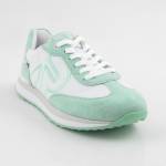 RIEKER 42509-81 białe błękitne sneakersy damskie wl24