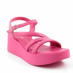 MARCO TOZZI 28000-20 595 FUXIA różowe sandały damskie Koturna