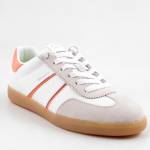 TAMARIS 23624-43 685 PEACH COMBbiałe beżowe półbuty damskie wl25