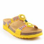 SCHOLL NEW BOGOTA WEDGE MED żółte klapkidamskie wl25 MF266072007