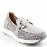 CAPRICE 24536-42 204 GREY COMB bezowe półbuty mokasyny damskie wl25