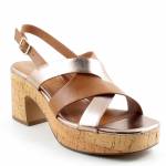 TAMARIS 28312-44 392 COGNAC COMB brązowe złote sandały damskie wl25