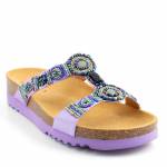 SCHOLL NEW BOGOTA WEDGE MED fioletowe klapki damskie wl25 MF266071033