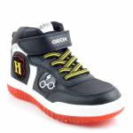 GEOX J56MCD 054FU C0048 BUZZERLIGHT czarne sneakersy młodzieżowe jz25