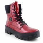 RIEKER Y0220-33 czerwone trzewiki damskie jz25