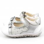 GEOX B52E6A C0434 bubble silver white BALERINKI *KP*