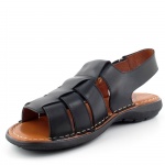 JUCARO 9078 NEGRO CZARNE ESPANA SANDAŁY *ML*