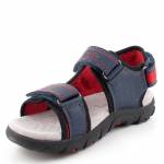 GEOX J0224A STRADA GRANATOWE CZERWONE SANDAŁY *DL*