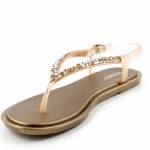 GIOSEPPO 48687-P TRIKALA złote sandały damskieGold