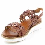 TAMARIS 28223-26 brązowe sandały damskie1-1-28223-26 379 COGNAC/CROCO