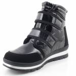 CAPRICE 26424-27 czarne śniegowce damskie 9-9-26425-27 019 BLACK COMB TEX