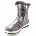 CAPRICE 26425-27 srebrne śniegowce damskie 9-9-26425-27 345 TAUPE COMB TEX