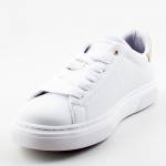 TOMMY HILFIGER T3A4-32152-1375X048 białe złote półbuty SNEAKER WHITE