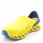 Scholl EVOFLEX żółte granatowe klapki damskie F293782297