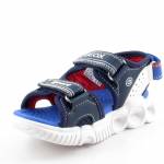 GEOX J25GGA WROOM 014BU C0735 granatowe czerwone sandały chłopięce