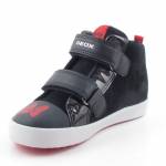 GEOX B26D5D 022HH KILWI C0048 czarne czerwone półbuty dzięcięce