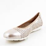 CAPRICE 22150-42 TAUPE METAL. balerinki damskie wl24