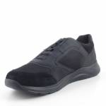 GEOX U26ANB 014EK DAMIANO C9999 BLACK czarne półbuty męskie