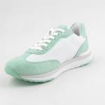 RIEKER 42509-81 białe błękitne sneakersy damskie wl24